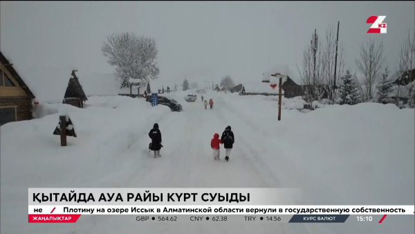 Ауа райы. Қытайда жағдай күрделі