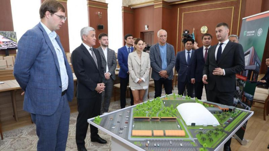 Строительство футбольной академии начали в Карагандинской области