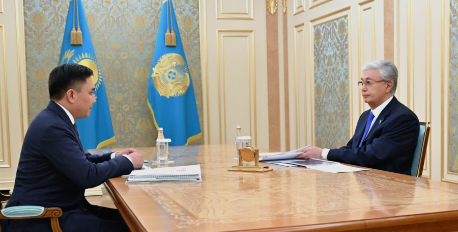 Президент Шымкент қаласының әкімін қабылдады