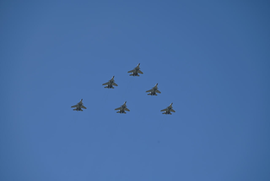 Тренировочные полеты военной авиации проходят в Талдыкоргане