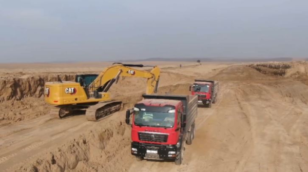 Объездную дорогу вокруг Сарыагаша начали строить в Туркестанской области