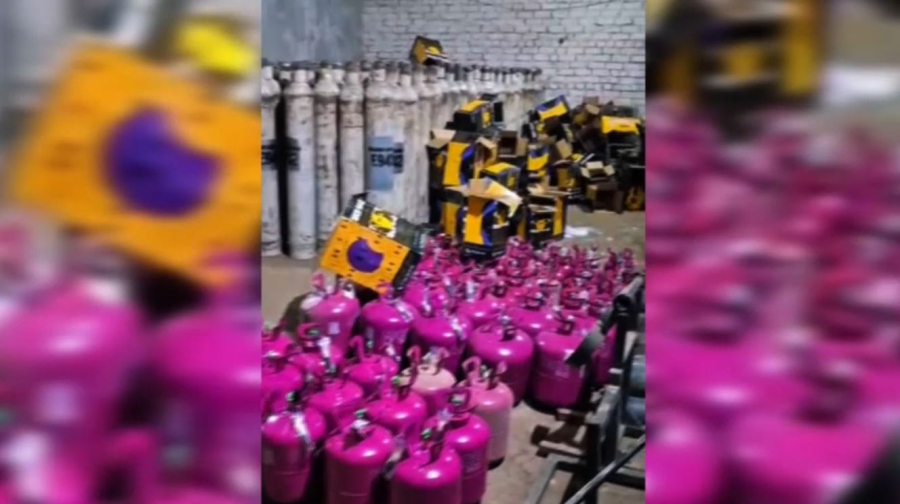 Ақтөбе облысында аса ірі көлемде «көңіл көтеретін газ» тәркіленді