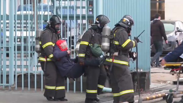 Сотрудники ДЧС Туркестанской области провели учения в условиях землетрясения