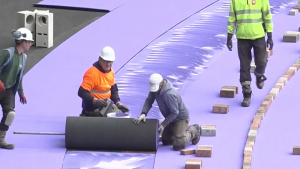 Легкоатлетические дорожки на Олимпиаде впервые в истории будут фиолетового цвета