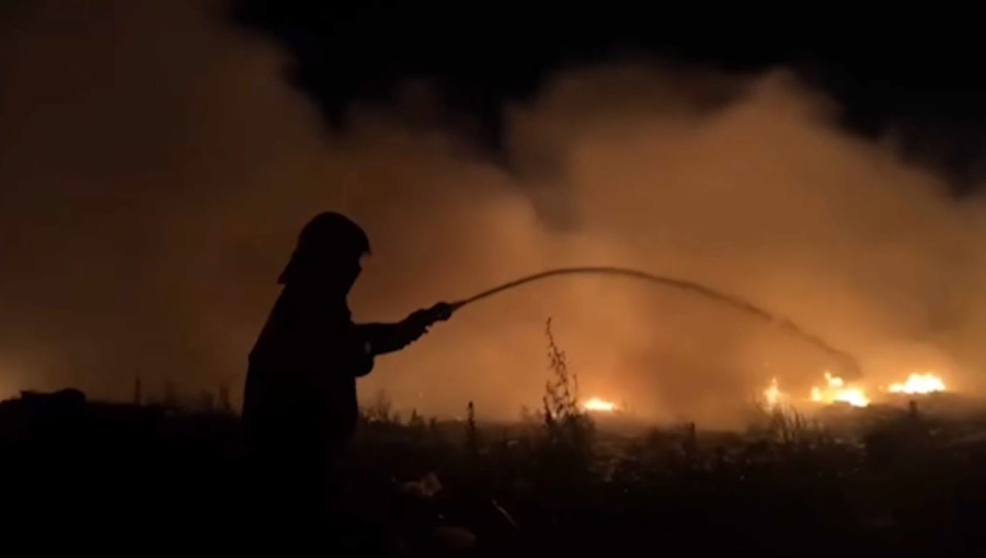 Алматы облысында қоқыс полигоны өртенді