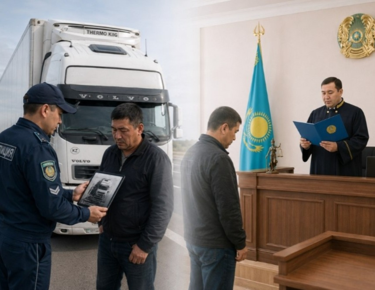 «Е» орнына «F»: жүргізуші 3 тәулікке қамалып, бір жыл көлік жүргізу құқығынан айырылды