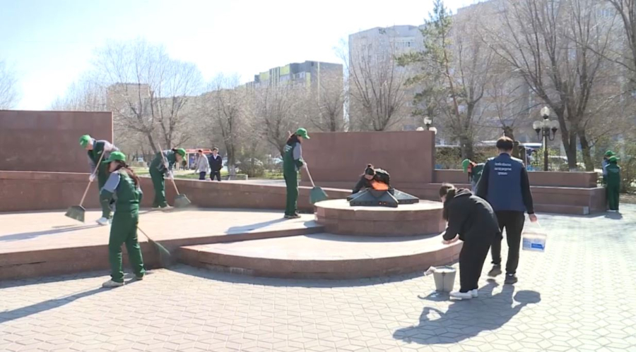 Ақтөбеде ескерткіштердің аумағы абаттандырылды