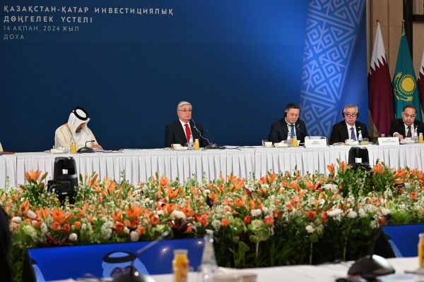 Қ. Тоқаев қазақ-қатар инвестициялық дөңгелек үстеліне қатысты