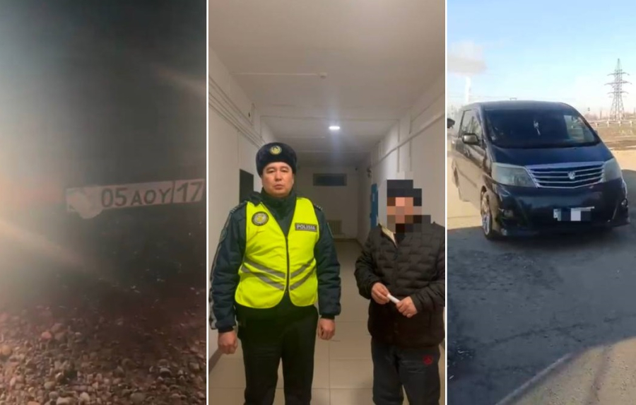 Полиция выявила факты сокрытия номерных знаков в Жамбылской области