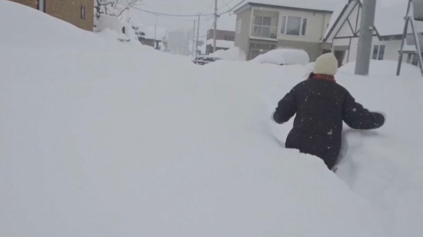 Свыше 1,6 тыс человек застряли в японском аэропорту Хоккайдо из-за снегопада