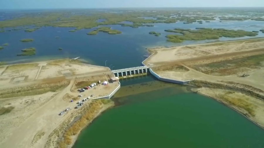 Арал теңізіндегі Көкарал бөгетін биіктету шаралары қолға алынды