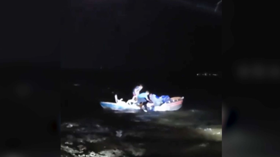 Бурабайда катамаранды жел айдап әкетті