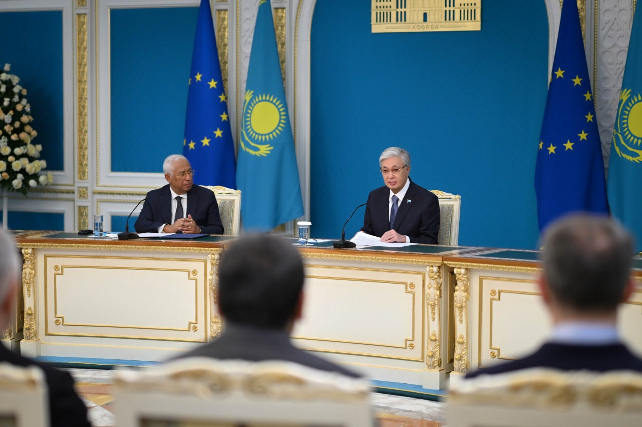 Қасым-Жомарт Тоқаев пен Антониу Кошта бірлескен мәлімдеме жасады 