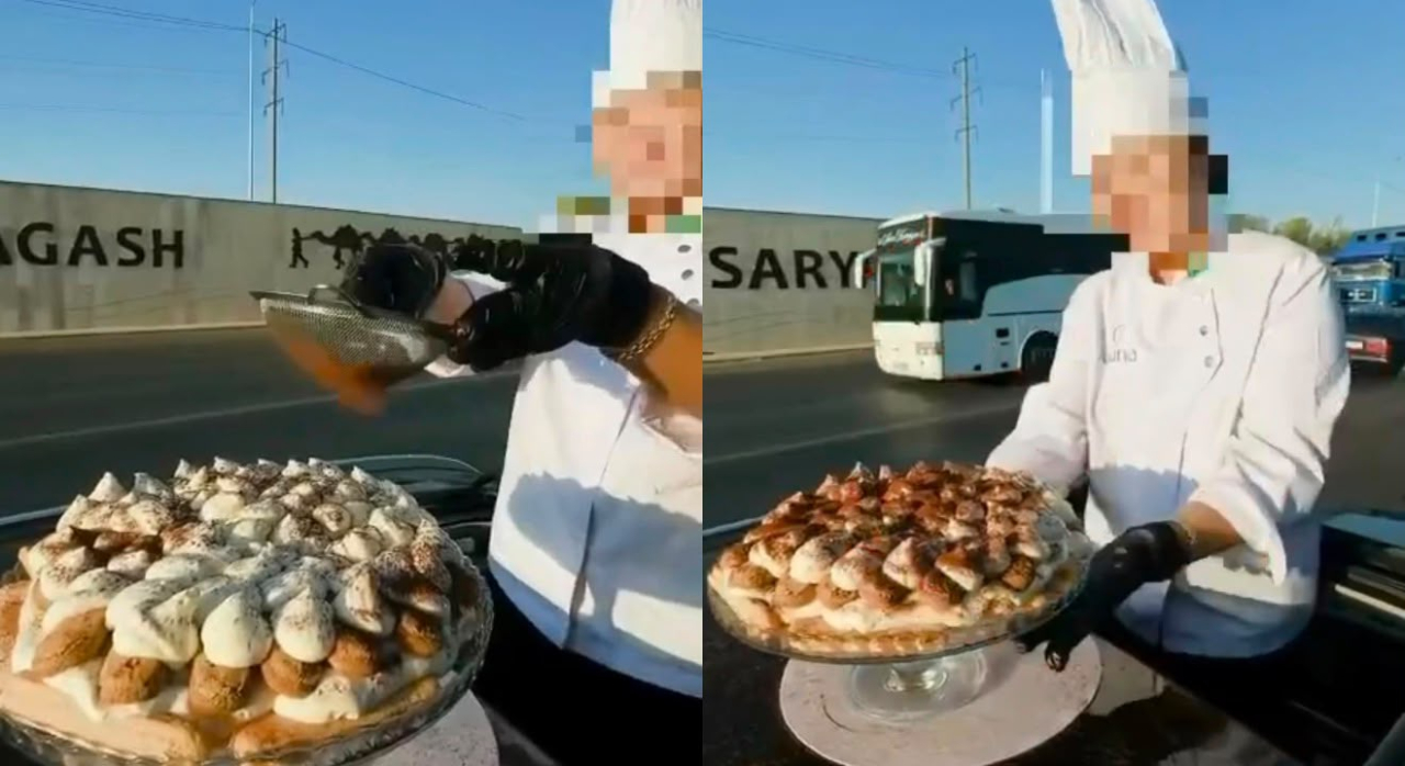 Жол үстінде торт әзірлеген ерлі-зайыпты жауапқа тартылды