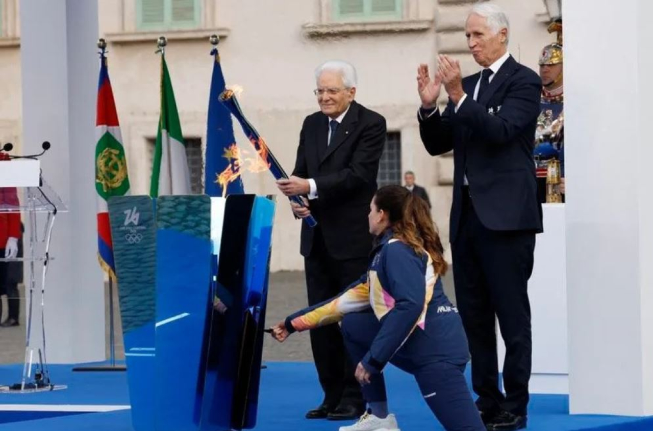 Римде Милан-Кортина-2026 қысқы Олимпиадасының алауы жағылды