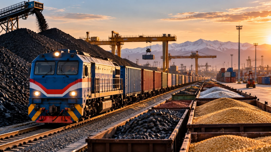 Казахстан увеличил экспортные перевозки по железной дороге до 69,4 млн тонн