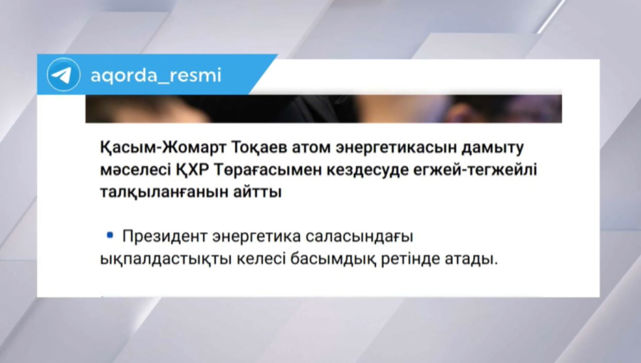 Атом энергетикасын дамыту мәселесі талқыланды