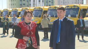 Түркістан облысында балаларды тасымалдауға 71 автобус берілді