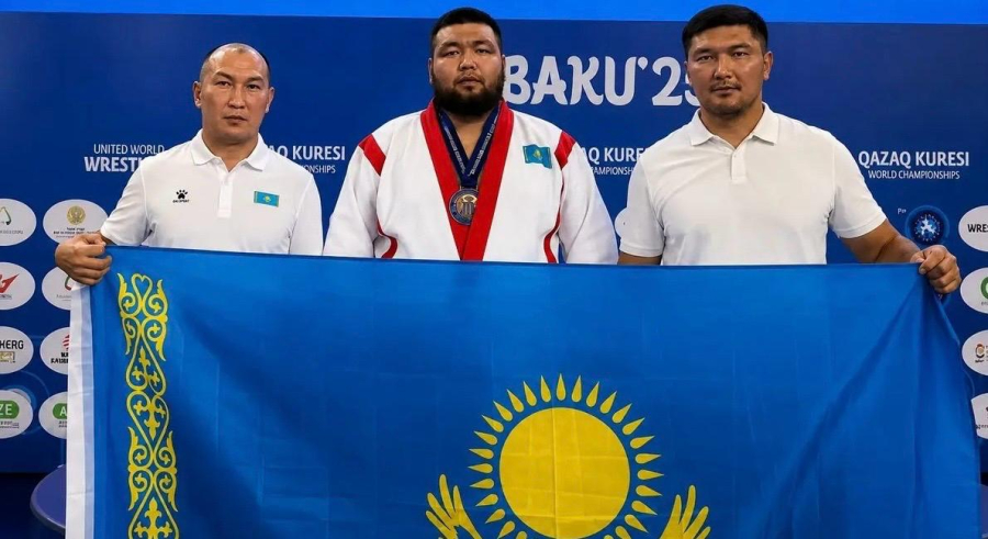Қазақ күресінен әлем чемпионатында маңғыстаулық палуан күміс медаль иеленді
