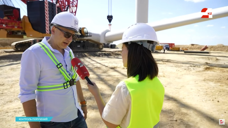 Одну из самых современных в СНГ ветроэлектростанций строят в Осакаровском районе