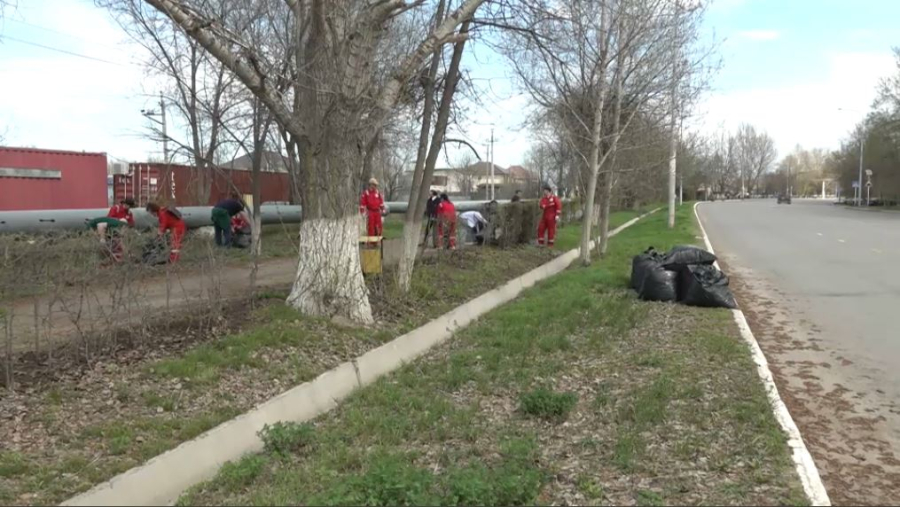 БҚО-да қала тазалығына шетелдіктер үлес қосты