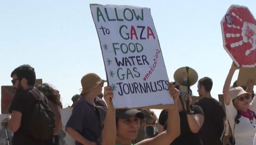 Израильде «Сумуд» флотын қолдау шеруі өтті