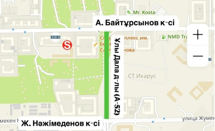 В столице открыли движение на новом участке проспекта Улы Дала