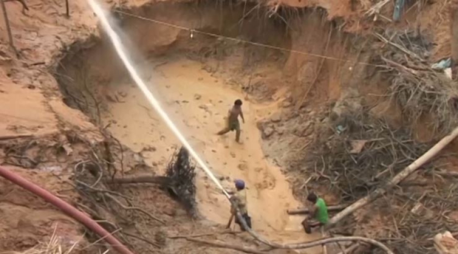 Нелегальная золотодобыча в Перу угрожает экологии