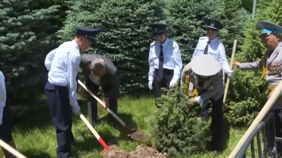 Кадеты внесли вклад в озеленение Ескельдинского района