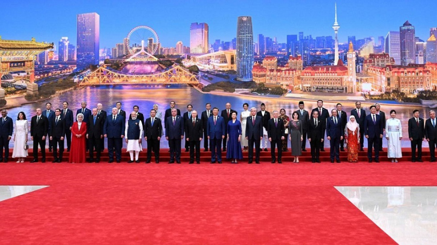 Опубликовано совместное фото глав делегаций стран-участниц саммита ШОС