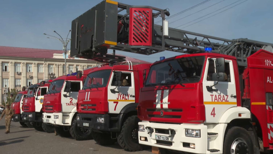 Таразда өрт және құтқару техникасының көрмесі өтті
