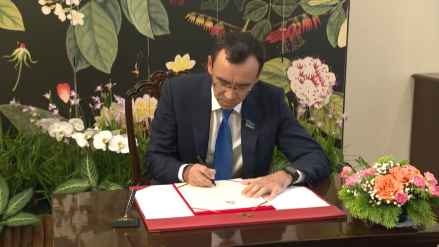 Мәулен Әшімбаев Сингапур парламентімен әріптестікті кеңейтуге шақырды