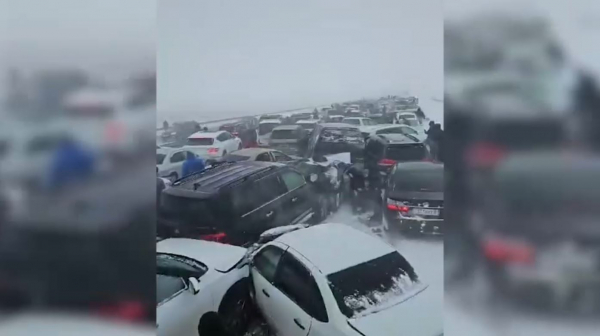 Трасса «Астана – Петропавловск» закрыта из-за массового ДТП