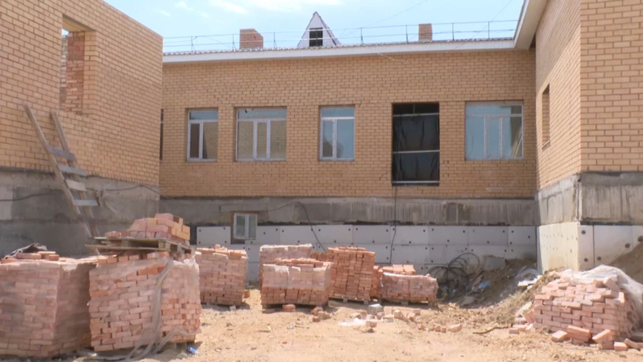 Ұлытау облысында салынып жатқан аурухана құрылысы биыл аяқталады