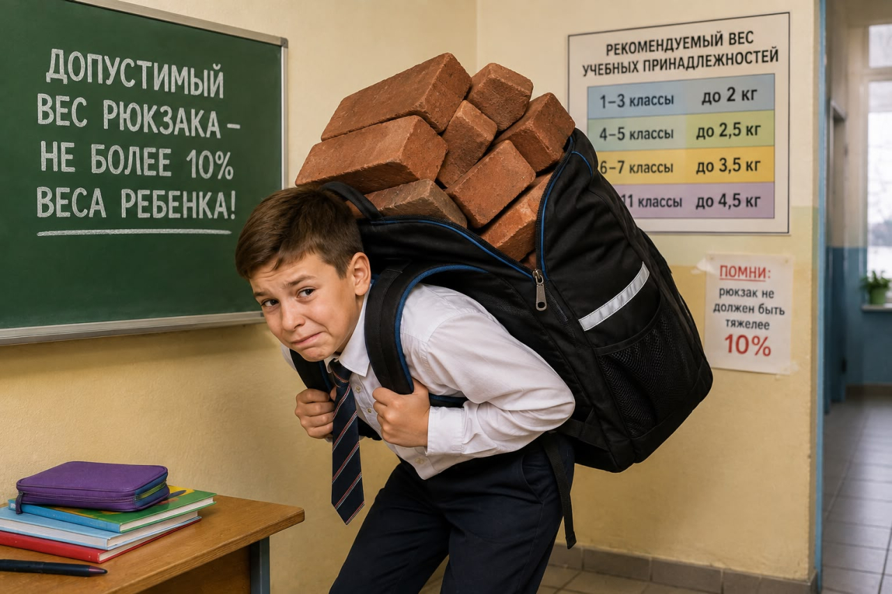 Не больше 10% веса ребенка: каким должен быть школьный рюкзак
