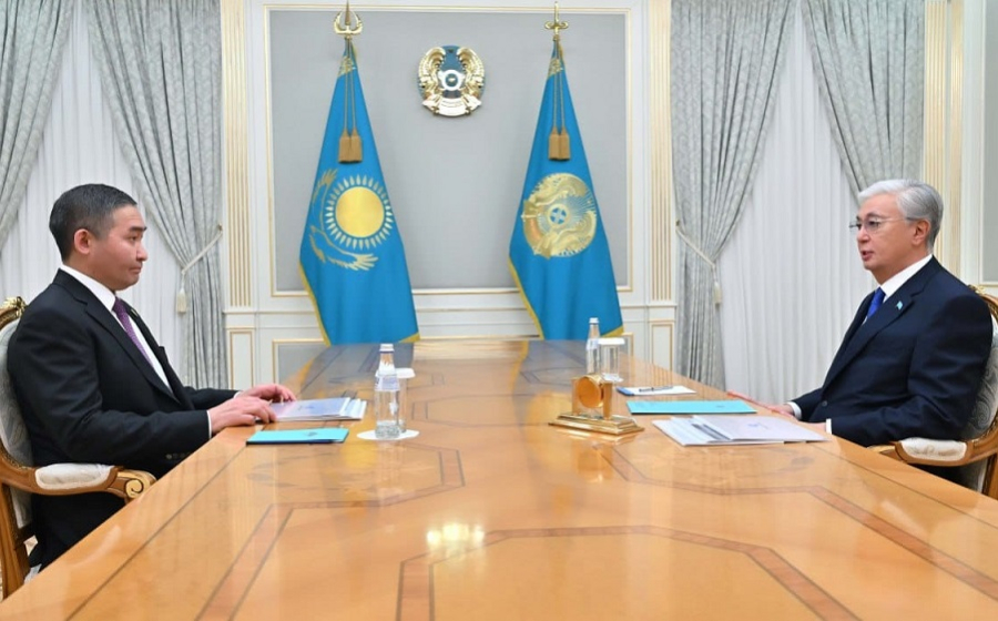 Президент встретился с учредителем группы компаний Qazaq Stroy