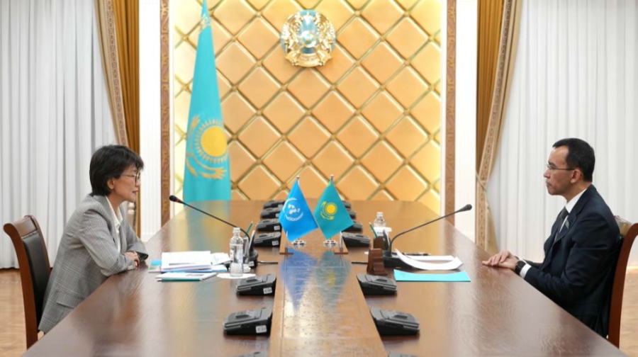 Спикер Сената встретился с Постоянным координатором ООН в Казахстане