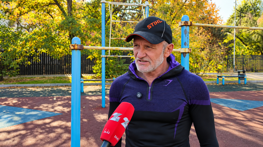 70-летний алматинец Владимир Першин занимается воркаутом и ведёт блог
