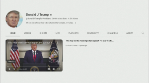 Дональду Трампу вернули канал в YouTube