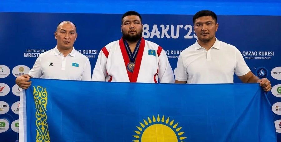Қазақ күресінен әлем чемпионатында маңғыстаулық палуан күміс медаль иеленді