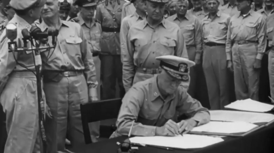 No comment: Жапонияның капитуляция туралы құжатқа қол қойған сәті