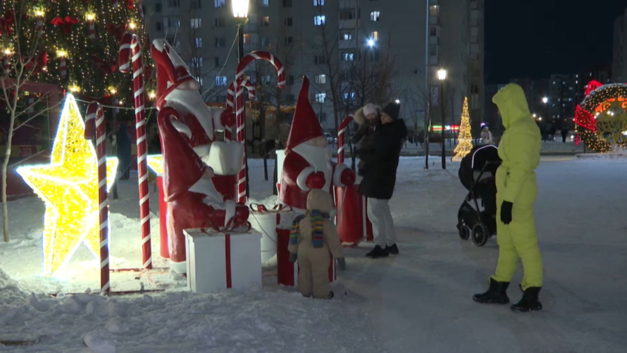 Жаңа жыл қарсаңында Астана ажары ерекше айшықталды