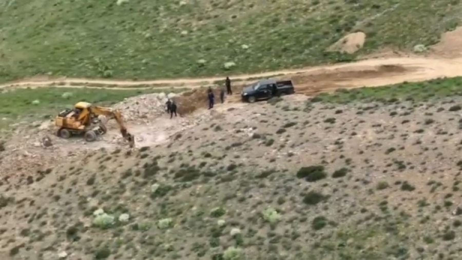 Незаконную добычу барита пресекли в Туркестанской области