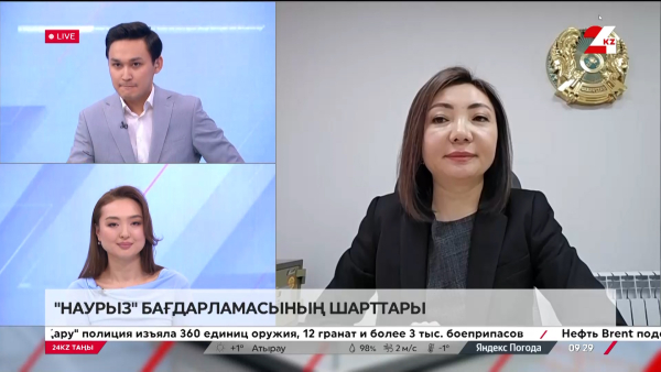 «Наурыз» бағдарламасының шарттары. Данагүл Түсіпова