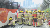 Более 100 человек пострадали в крупном ДТП в Гонконге