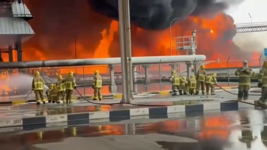 58 часов тушили пожар в Кувейте после атаки иранских дронов