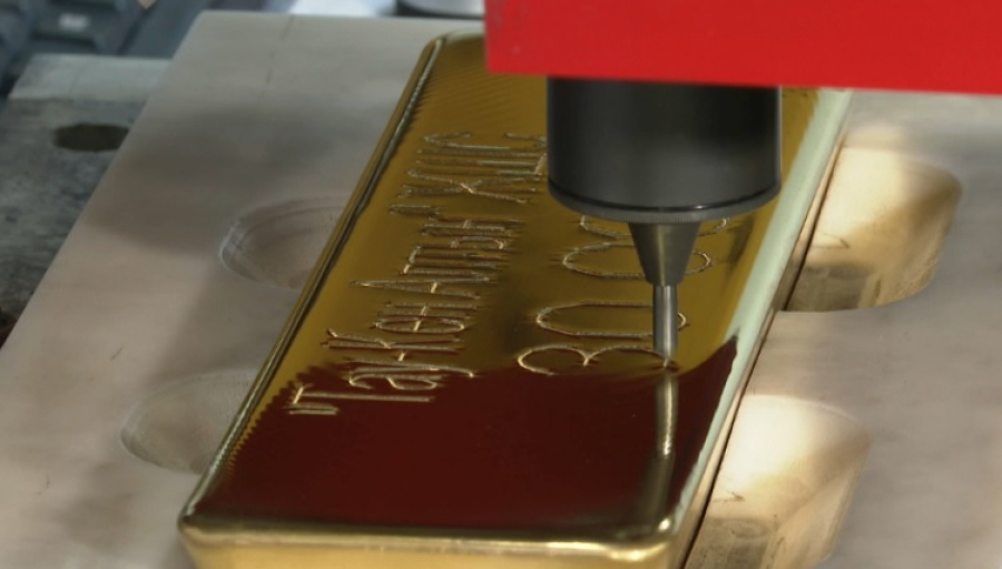 30-тысячный слиток золота отлит на аффинажном заводе в Астане