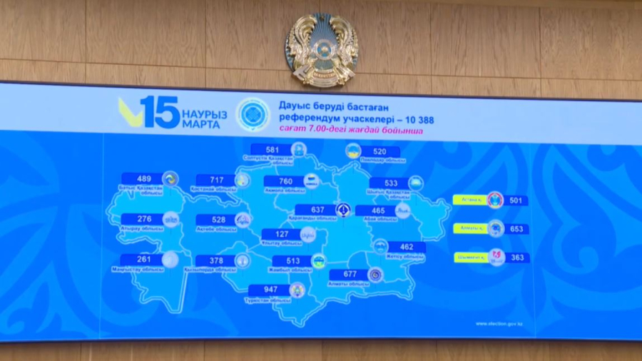 Референдум по новой Конституции стартовал в Казахстане