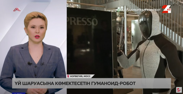 Үй шаруасына көмектесетін гуманоид-робот