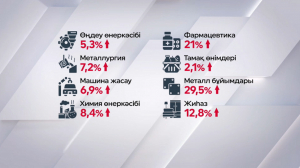 Елімізде өңдеу өнеркәсібі биыл 5,3% өсті